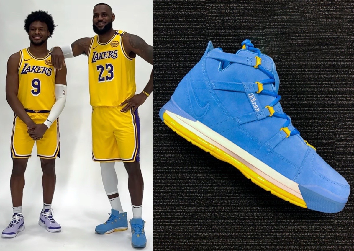 LeBron James Nike LeBron 3 MPLS PE Lakers Media Day 2024