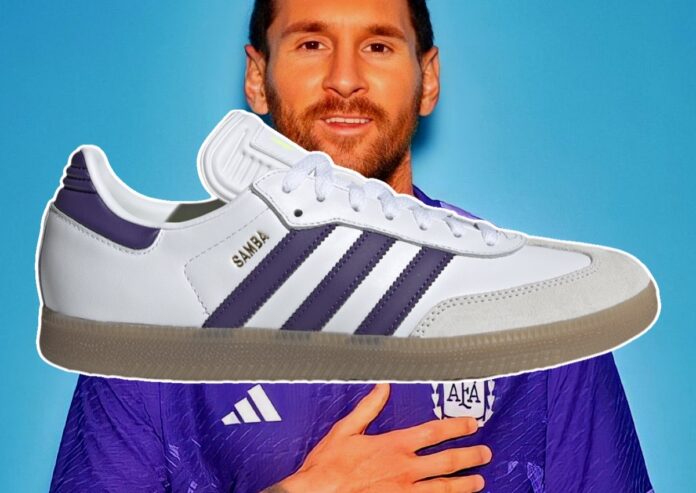 Messi x adidas Samba White Purple IH8161