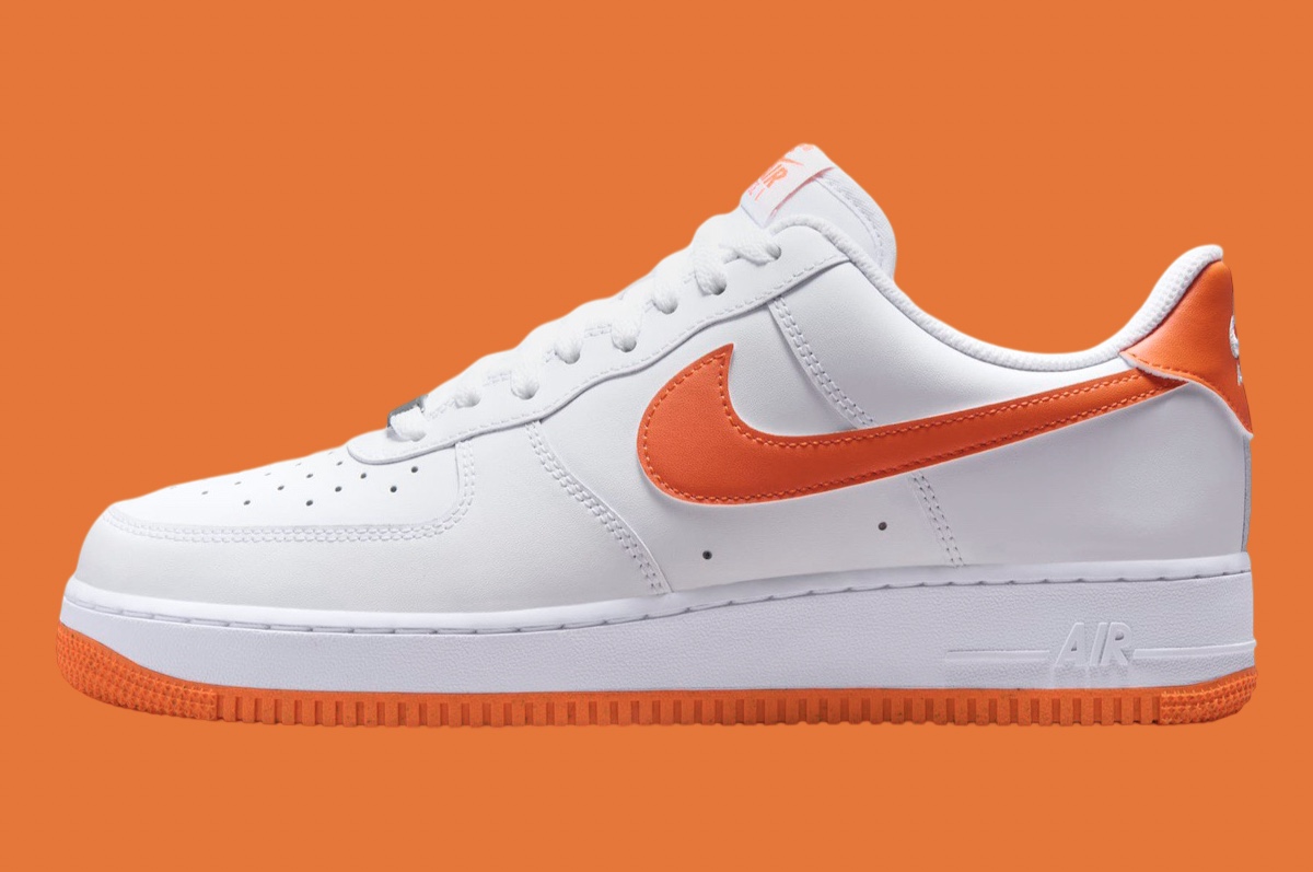 Nike Air Force 1 Low White Safety Orange FJ4146 109 1