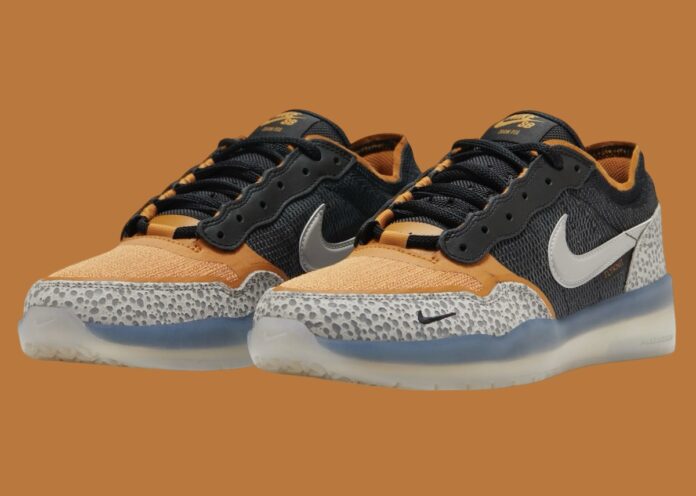 Nike Ishod スケートボードシューズ オレンジ/ブラック　Safari Nike-SB-PS8-Safari-HM5686-001-
