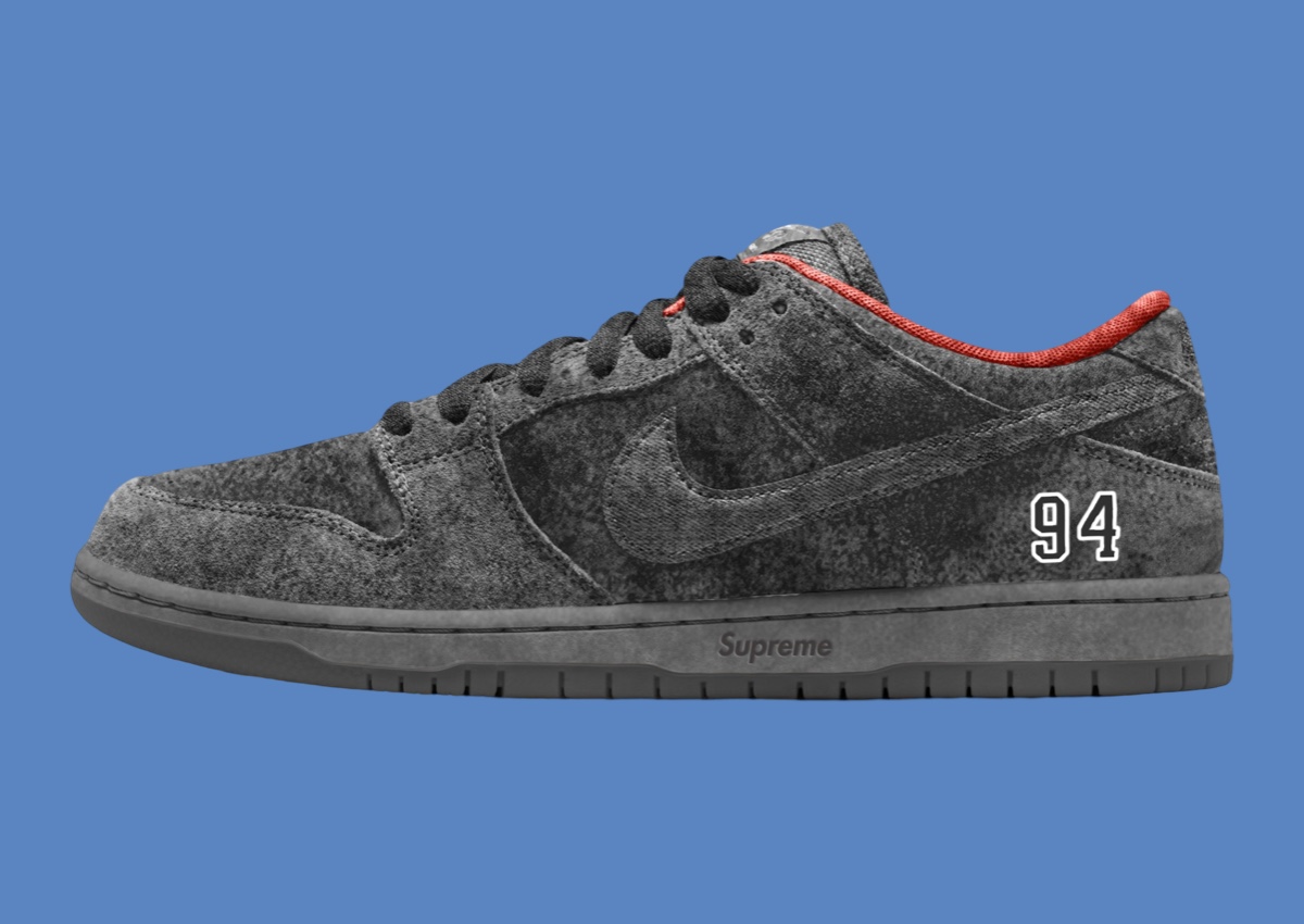 Supreme Nike SB Dunk Low Black HQ8487 001 2025