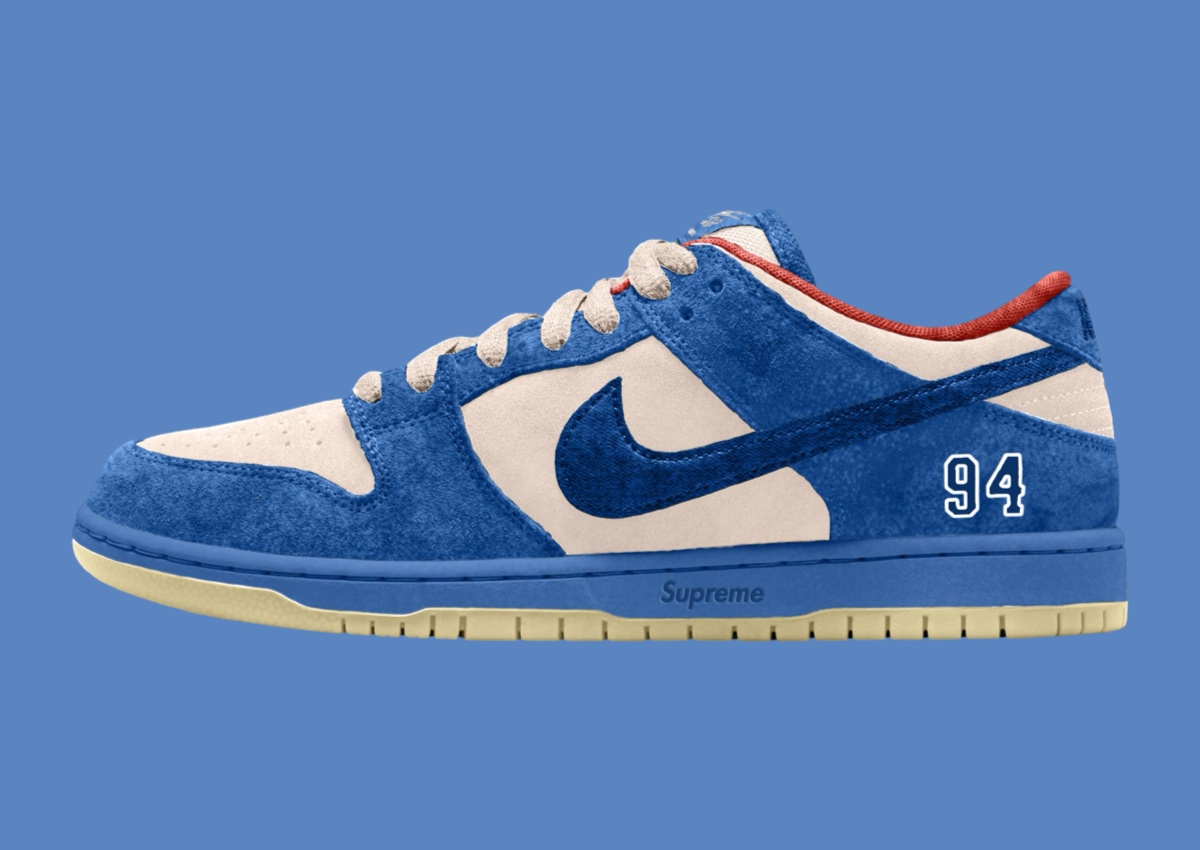 Supreme Nike SB Dunk Low Blue HQ8487 400 2025