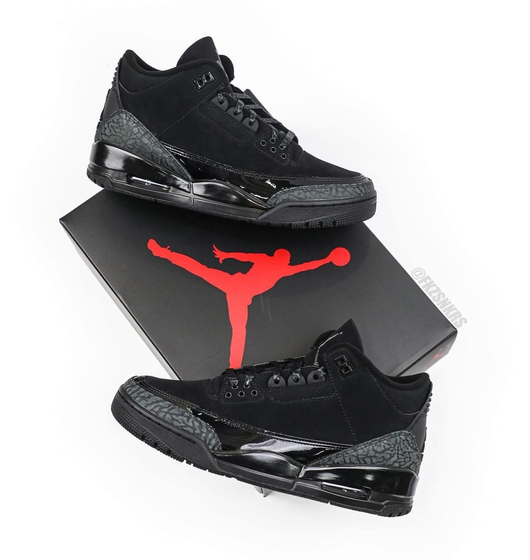 Jordan 3 black cat release date best sale