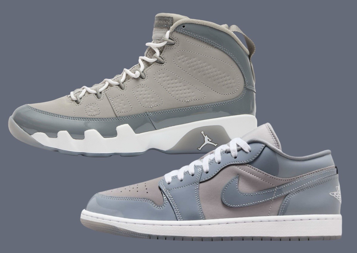 Gray and white jordan 1 on sale