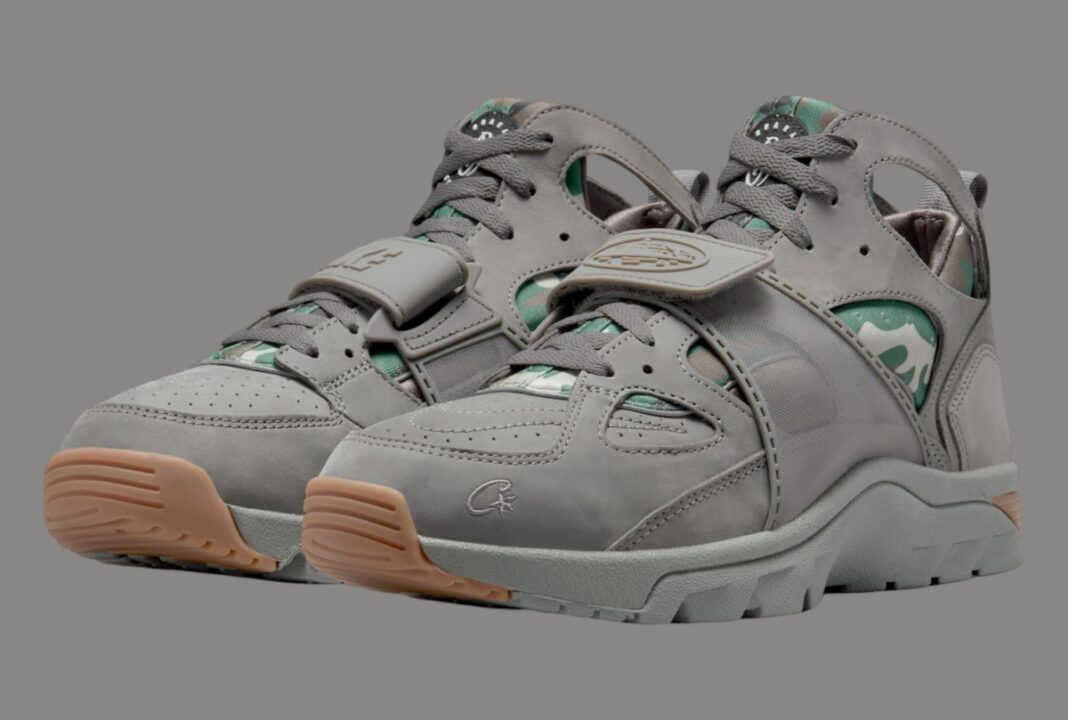 Corteiz Nike Air Trainer Huarache Gully Grey FQ8793 001 1068x720