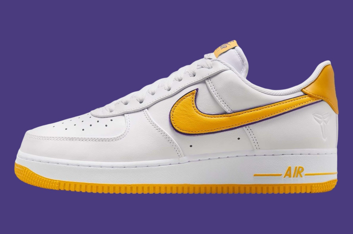 Kobe Bryant Nike Air Force 1 Low White Varsity Maize FZ1151 100 1