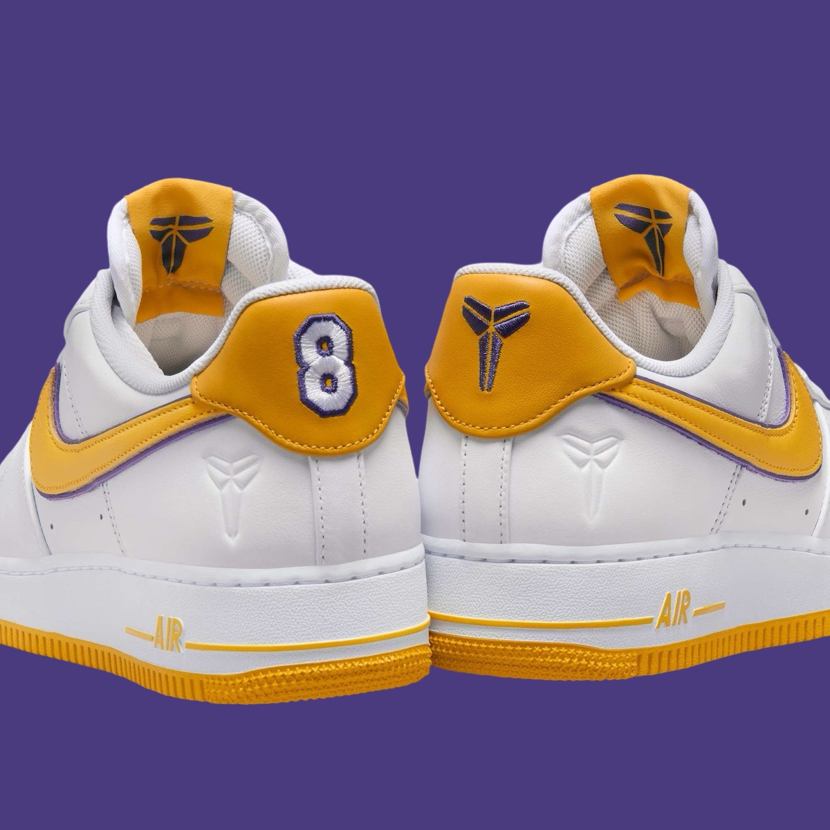 Kobe Bryant Nike Air Force 1 Low White Varsity Maize FZ1151 100 9