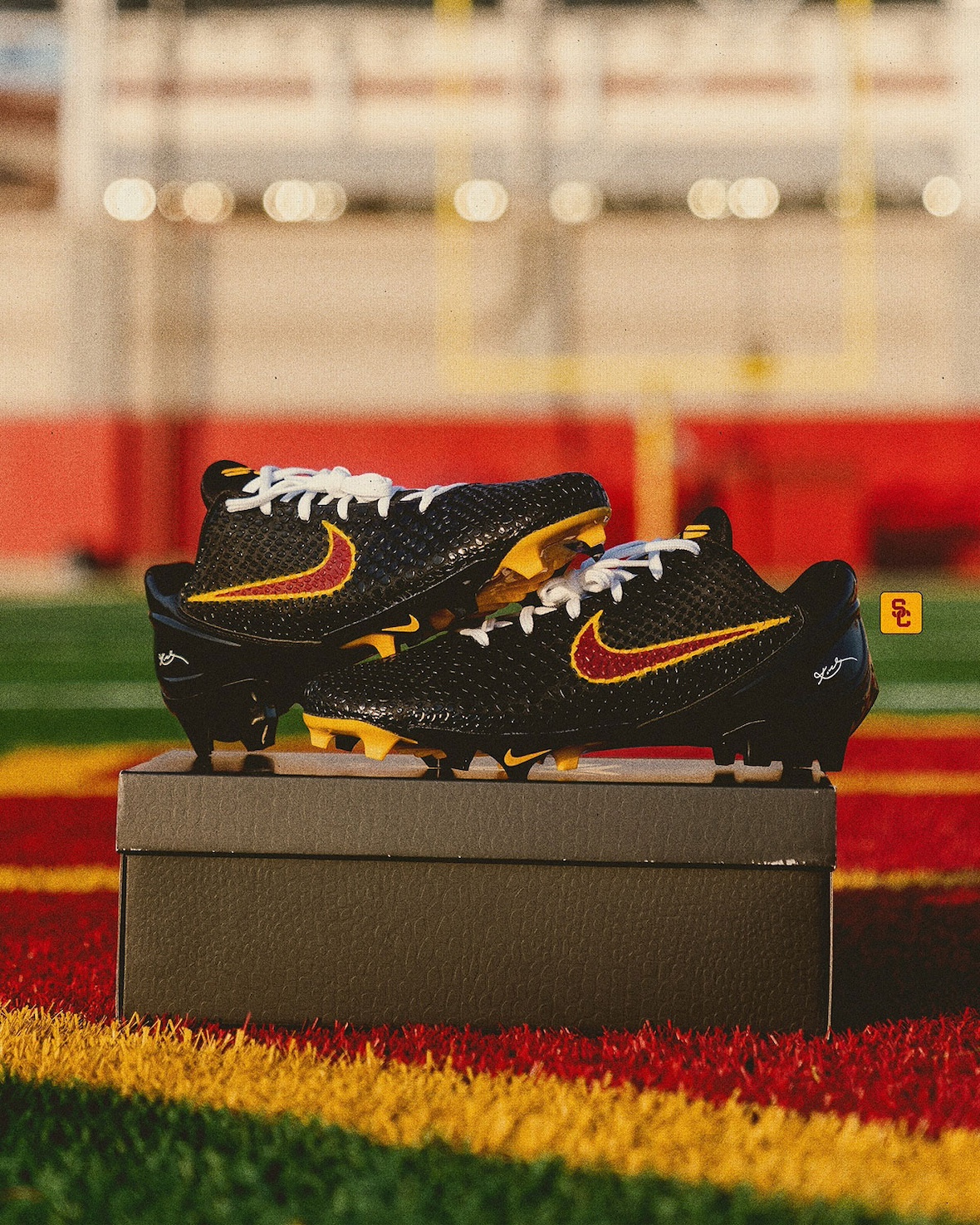 Nike Kobe 6 USC Cleats 5