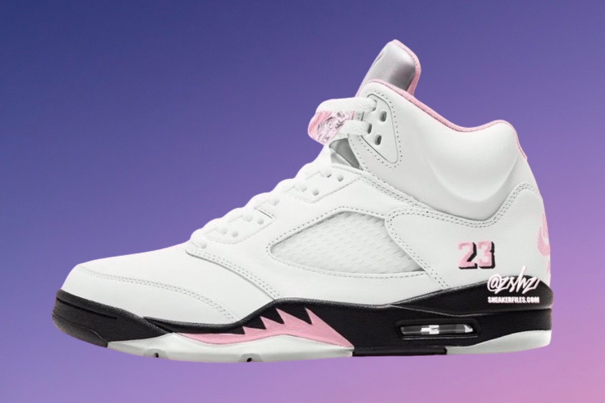 El lanzamiento de las Air Jordan 5 OG “35 Aniversario” (Rosa Medio Suave) es en octubre de 2025.
