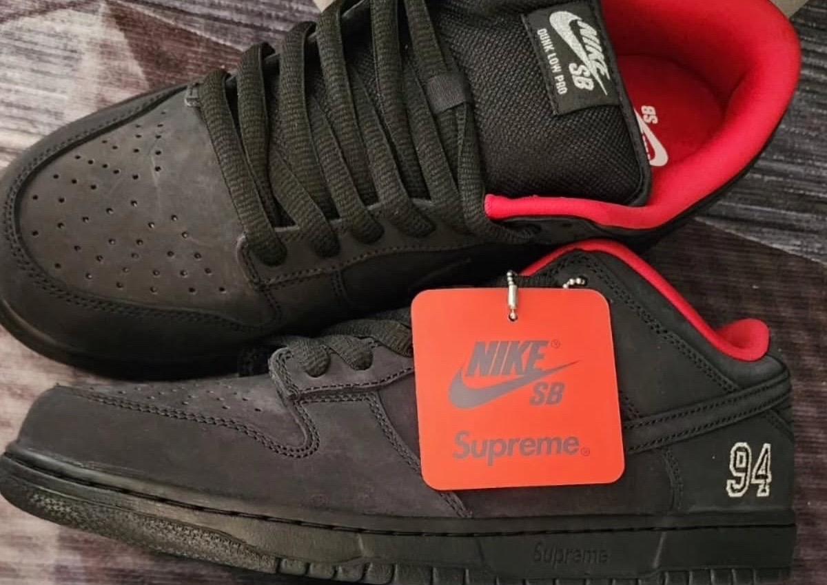 Supreme x Nike SB Dunk Low “Black” Releases May 2025