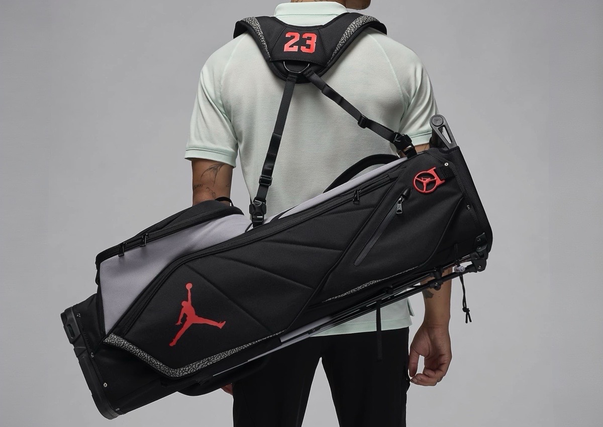 JORDAN FADEAWAY GOLF BAG おまけ付き Nike Jordan Fade Away Premium Golf Bag Black/Red