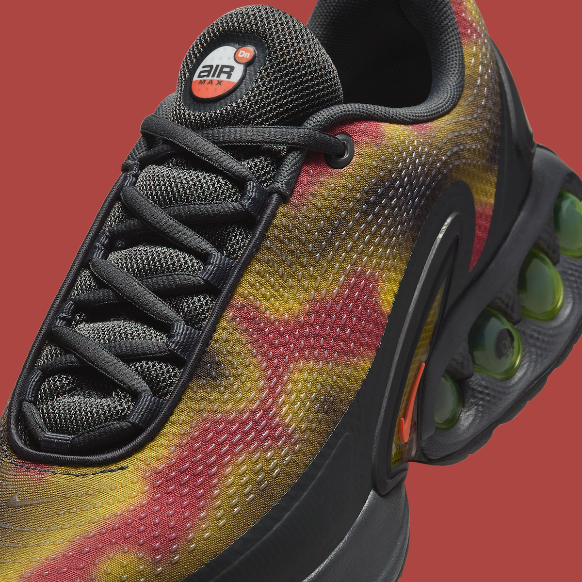 Nike Air Max Dn Heat Map – Front View Showing Lacing System