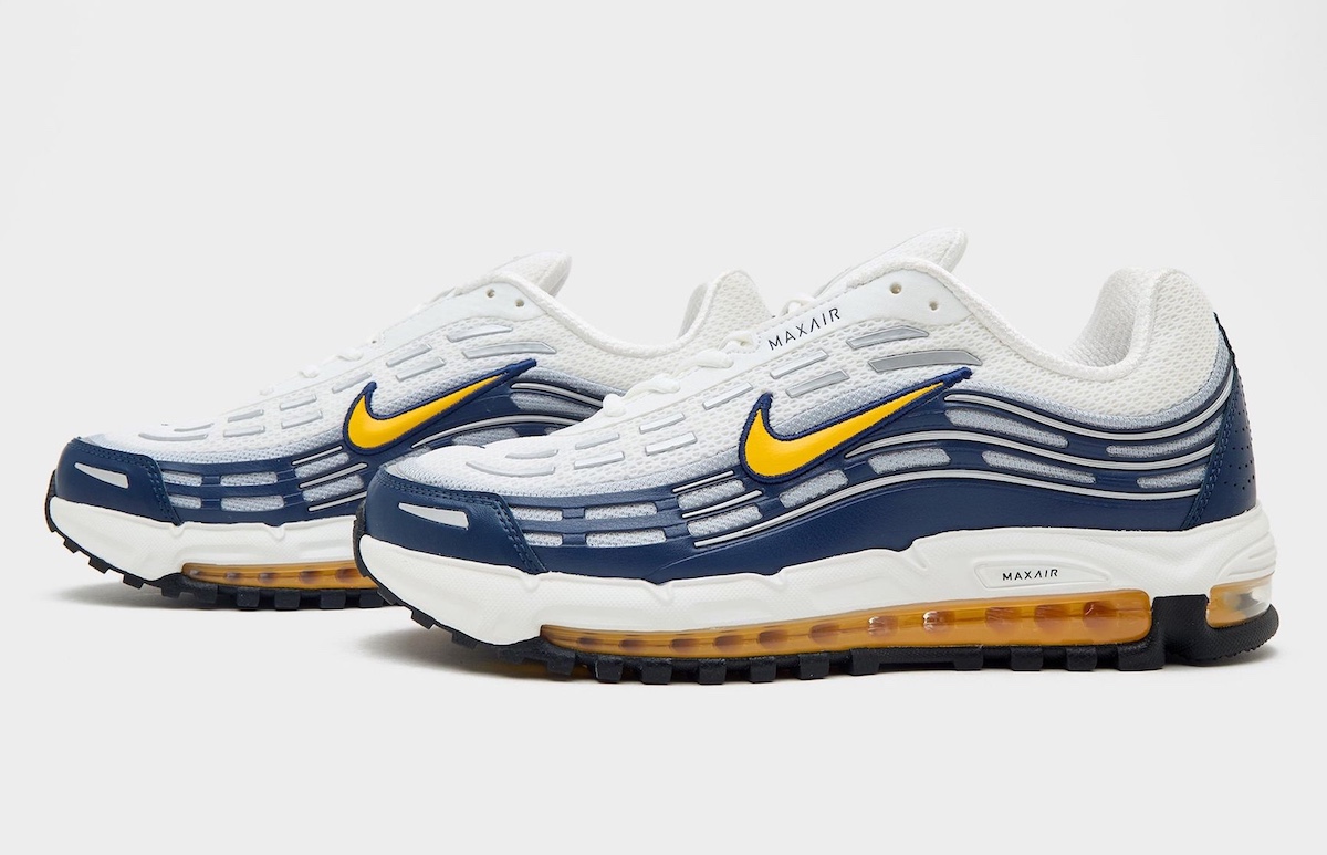 Le Nike Air Max TL 2.5 “Michigan” usciranno nella primavera del 2025.
