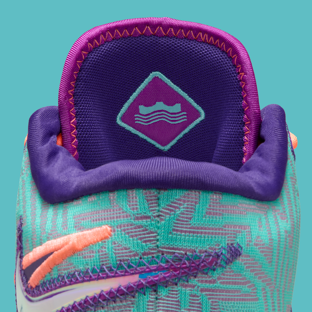 Nike LeBron NXXT Genisus Hyper Turquoise with Wavy Water emblem
