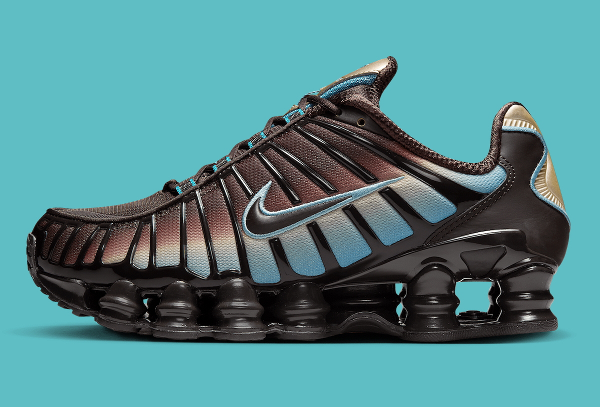 Nike Shox TL Velvet Brown Denim Turquoise IB4340-200