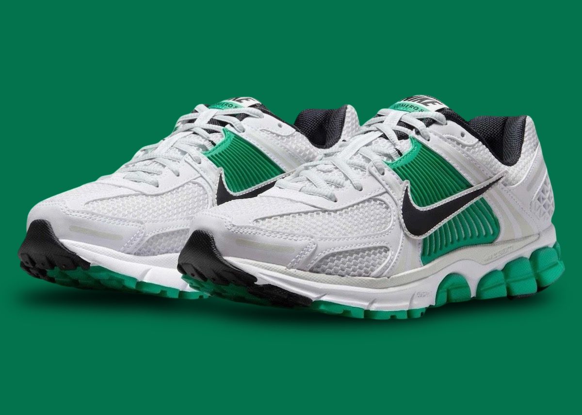 スニーカー Nike Zoom Vomero 5 W White Stadium Green Platinum Tint Black W ZOOM VOMERO 5 