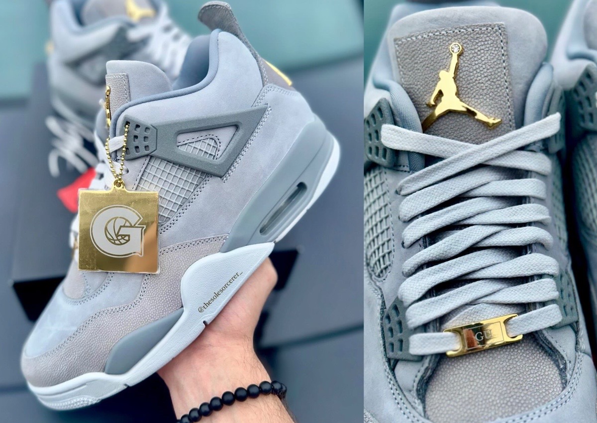 FIRST LOOK: Air Jordan 4 “Georgetown Hoyas” PE (2025)