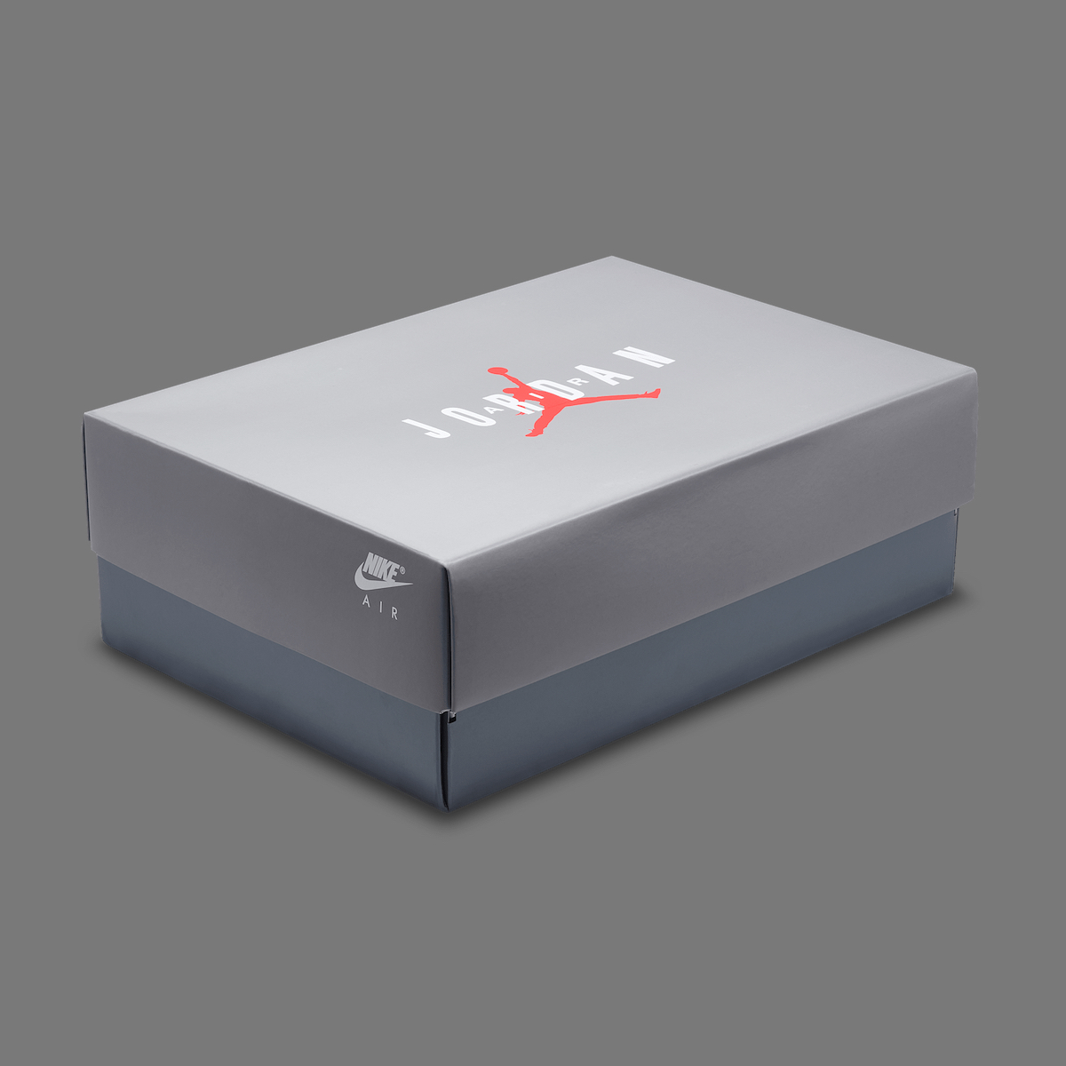 Official Air Jordan 9 'Cool Grey' HV4794-011 shoebox in grey with red Jumpman branding and 'Jordan' text, maintaining the classic Jordan Brand packaging aesthetics