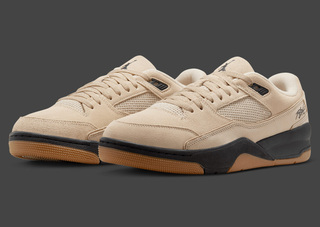 Profile shot highlighting the versatile Rattan hue with gum brown outsoles and herringbone traction.