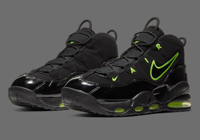 Nike Air Max Uptempo 95 Black Volt pair shot