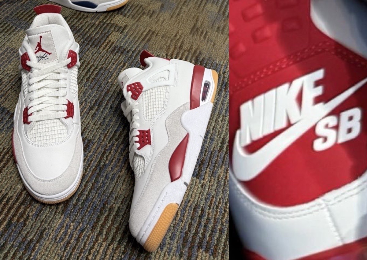 FIRST LOOK: Nike SB x Air Jordan 4 “Varsity Red”