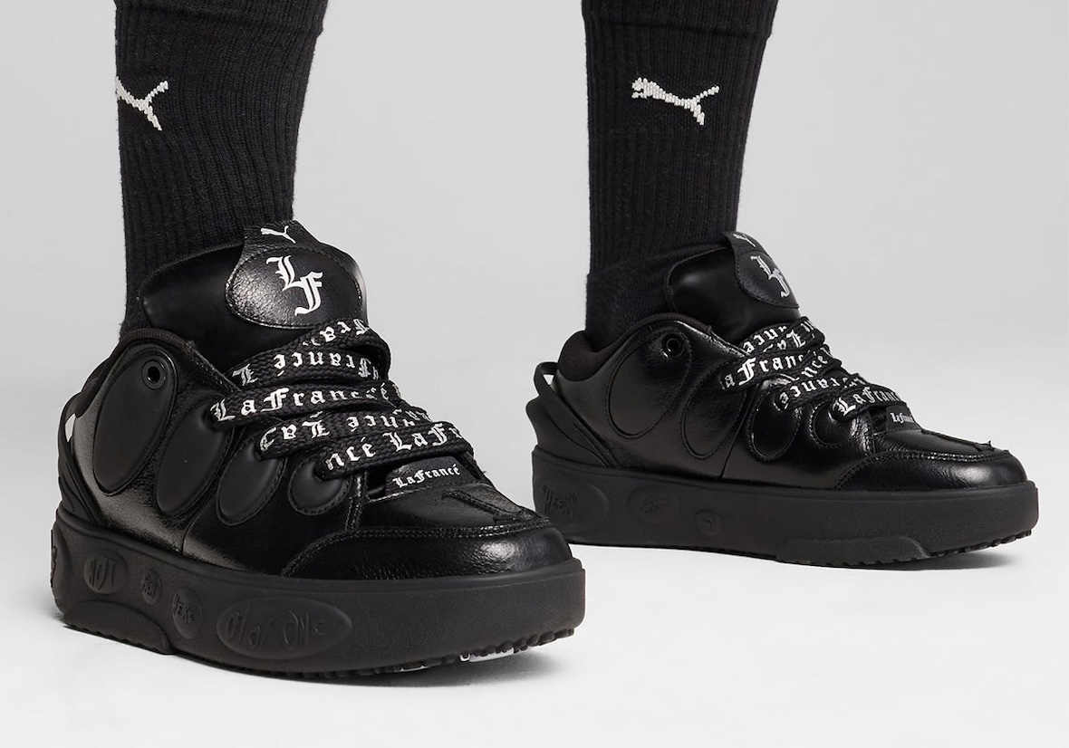 LaMelo Ball wearing PUMA LaFrance Black with bold LaFrance branding.