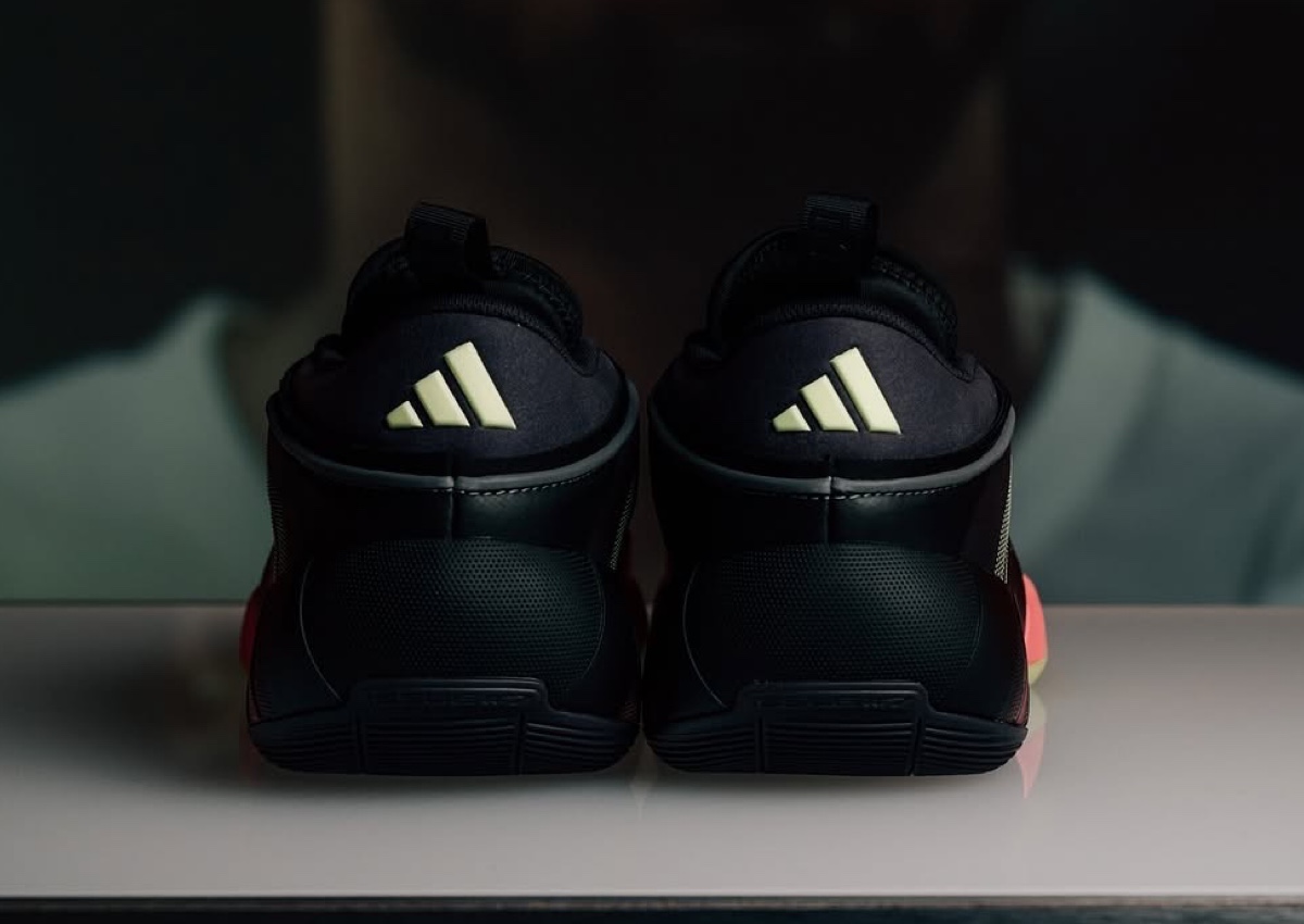 Rear view of adidas Don Issue 7 Camp featuring adidas logo