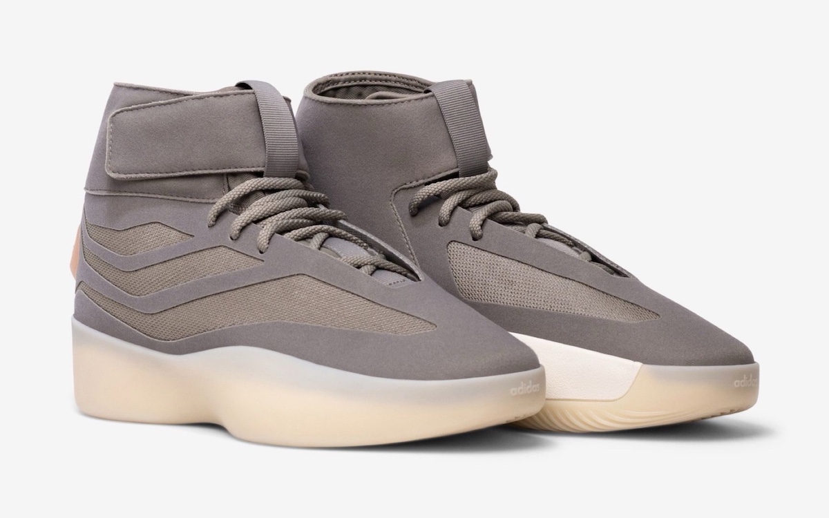 adidas Fear of God Athletics II Basketball High in Putty Beige showcasing sleek design and ankle strap