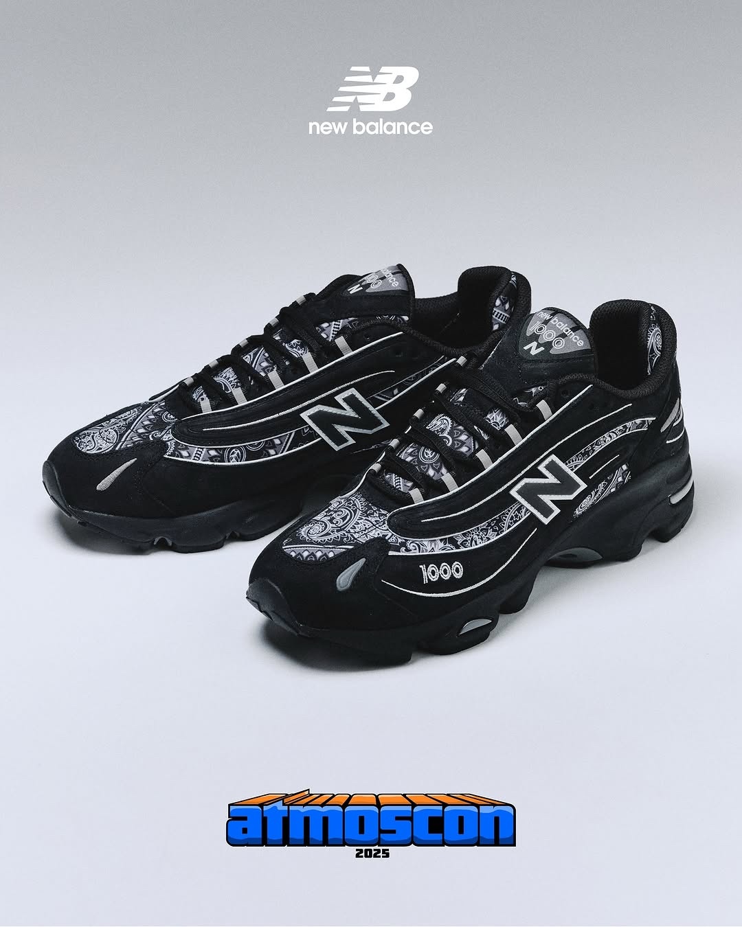 atmos promotion of their New Balance 1000 Bandhnu collaboration for 2025 atmoscon