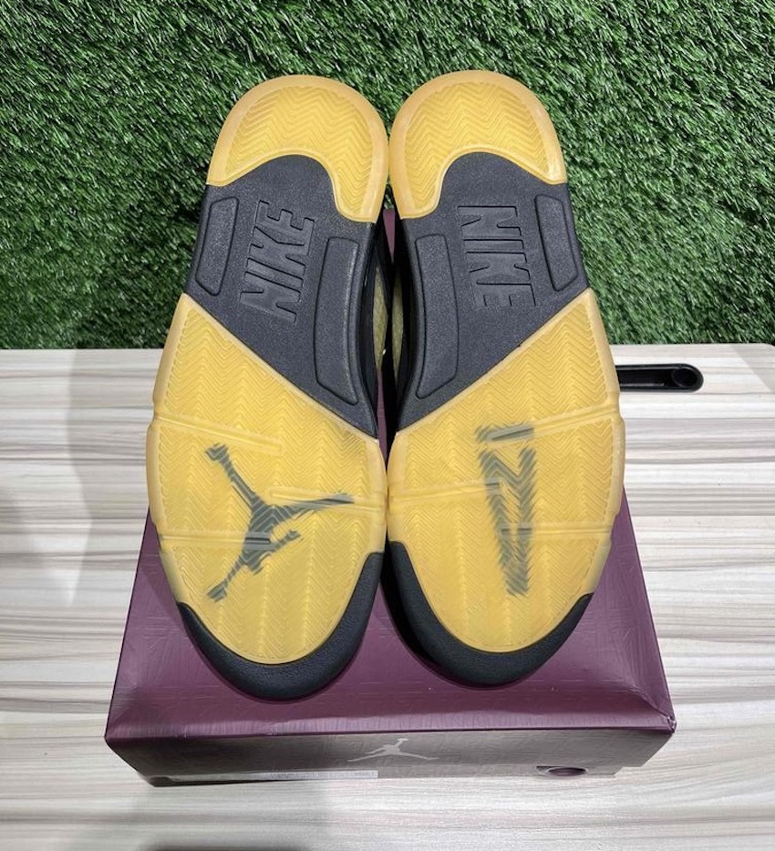 Sole view highlighting the semi-translucent yellow outsole and traction pattern