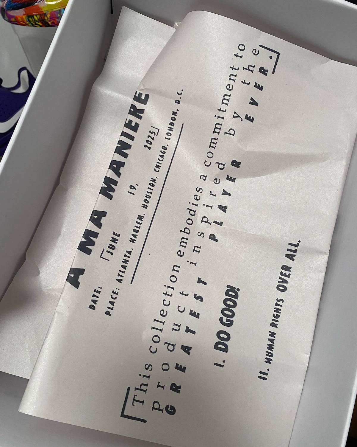 Special AMM-branded packaging highlighting Juneteenth references.