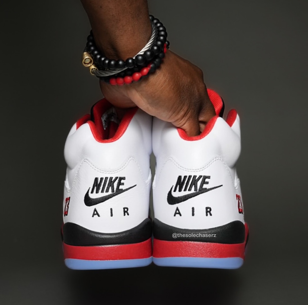 Air Jordan 5 Fire Red Black Tongue 2025 HQ7978-101
