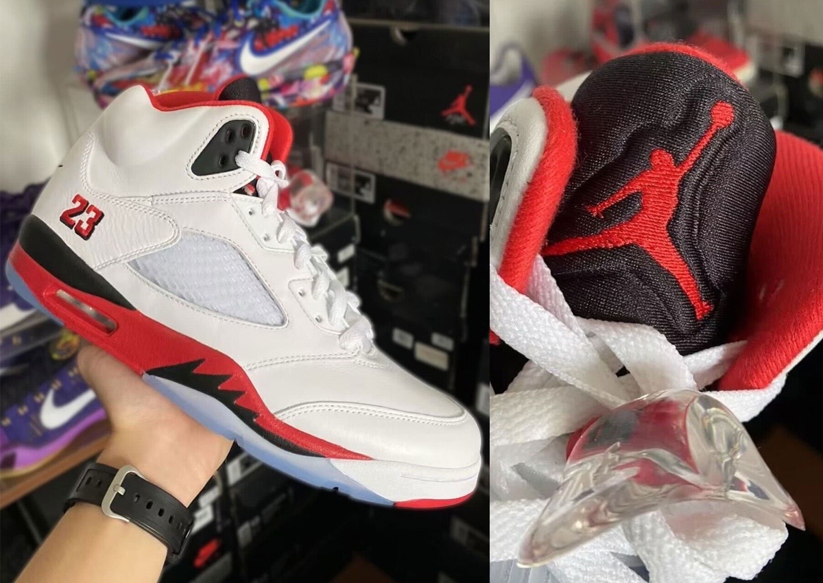 DETAILED LOOK: Air Jordan 5 “Fire Red Black Tongue” (2025)