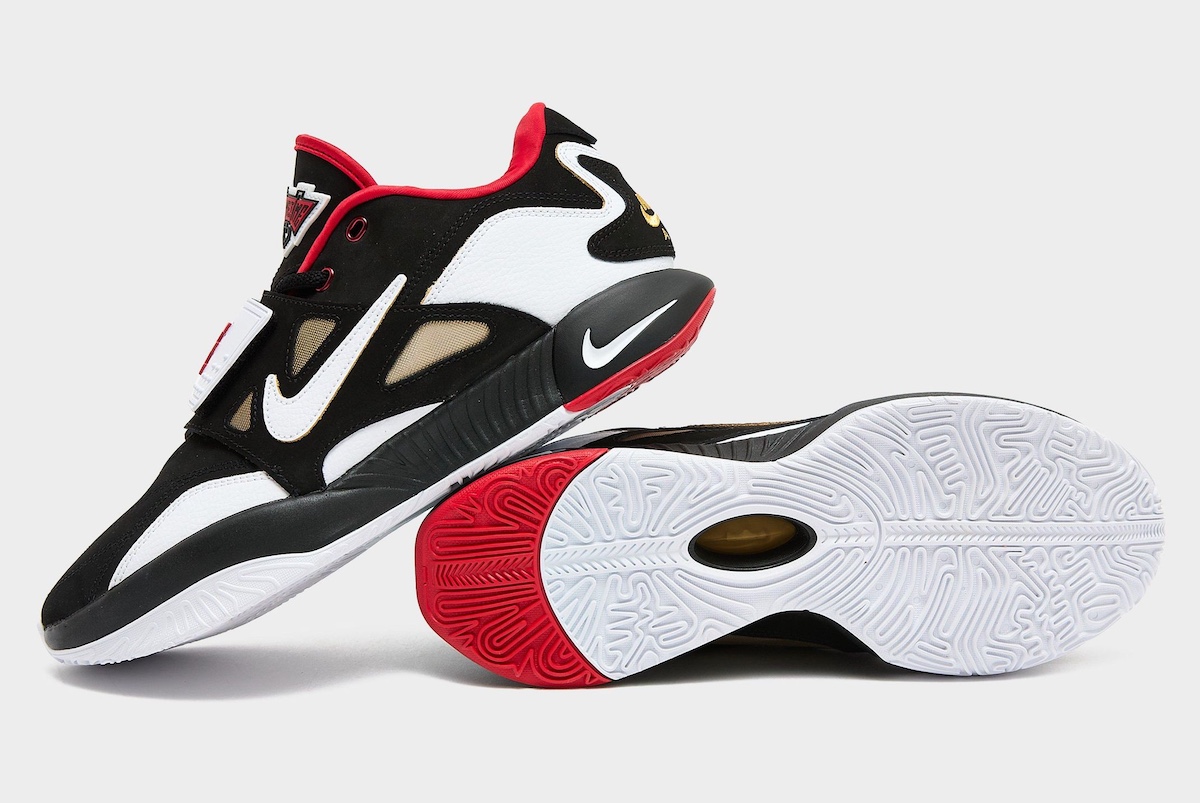 Nike LeBron 21 Prime 93 outsole displaying traction pattern and color blocking