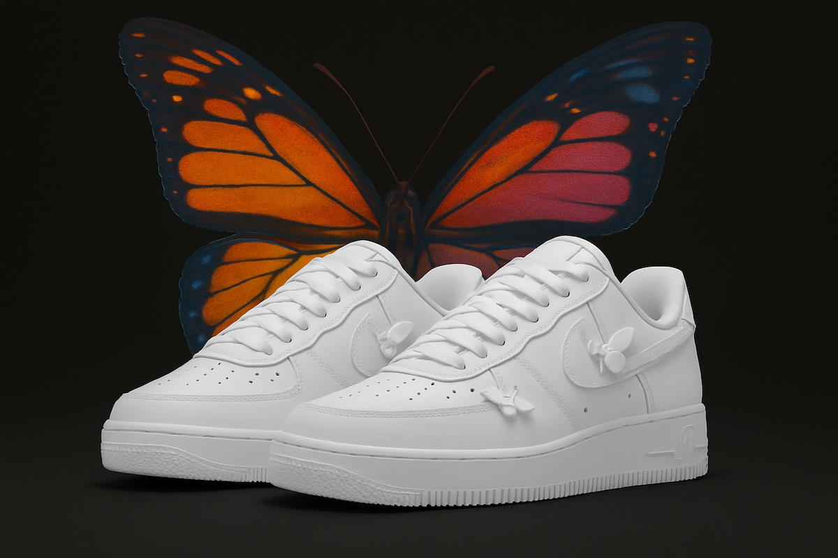 ナイキ エアフォース 1 LOW IH4480-100 AF1 蝶々 バタフライ Nike Air Force 1 Low Butterfly IH4480-100