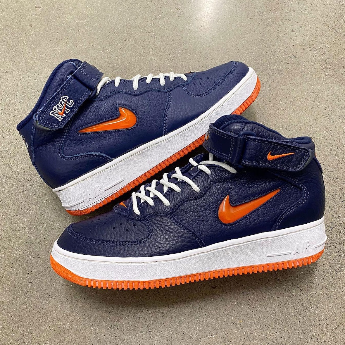 The original Nike Air Force 1 Mid NYC Jewel Swoosh from 1997