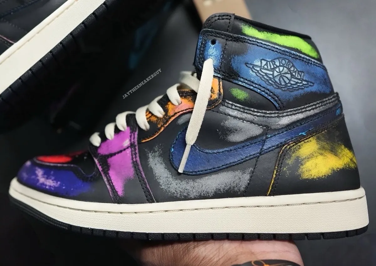 NIKE ×FACETASM aj1 Jordan 1 Mid Fearless Facetasm Men's - CU2802-100 - US