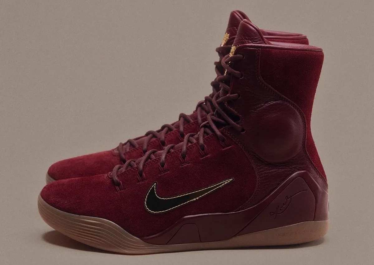 Nike Kobe 9 EXT Returns in Rich Burgundy With Luxe Gold Flair