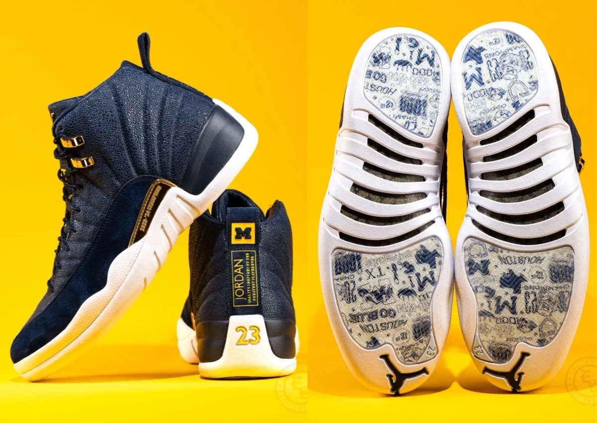 Air Jordan 12 Michigan Football “National Championship” PE (2023)