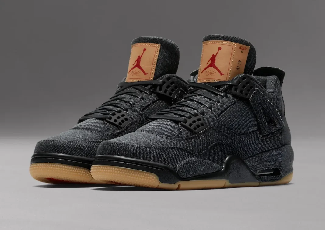 激安店舗 Air Levi's Jordan AO2571-001 2018 Denim Black 4 靴
