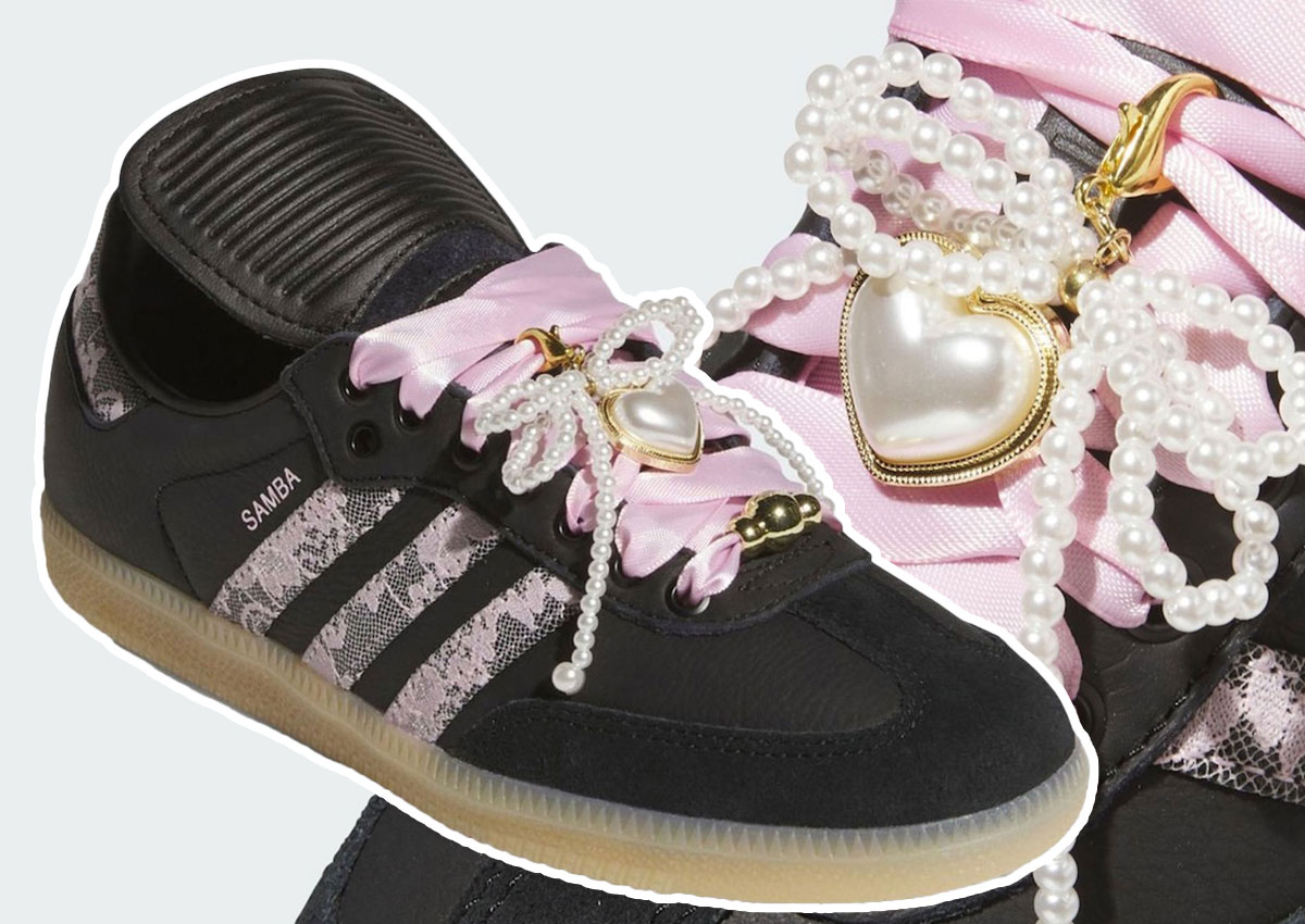 adidas Samba LT Covered With Lace and Pearls