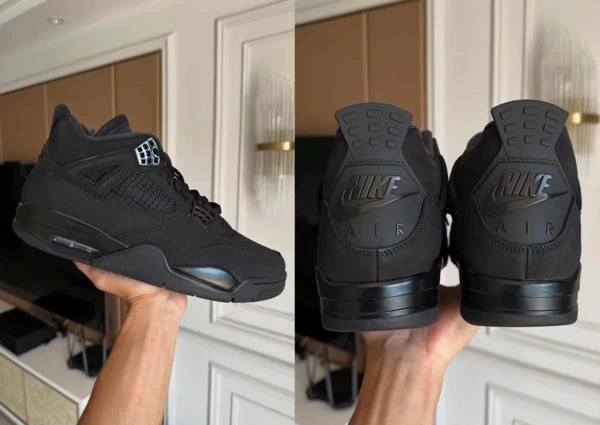 春のコレクション Air Jordan 4 Black Cat 2025 FV5029-010 靴