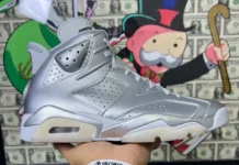 FIRST LOOK: PSG x Air Jordan 6 “Metallic Silver”