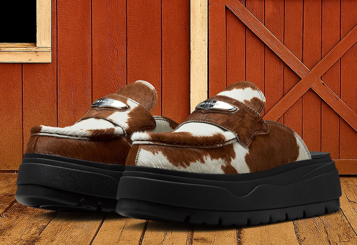 The Air Jordan Mule Gets Covered in Cow Print