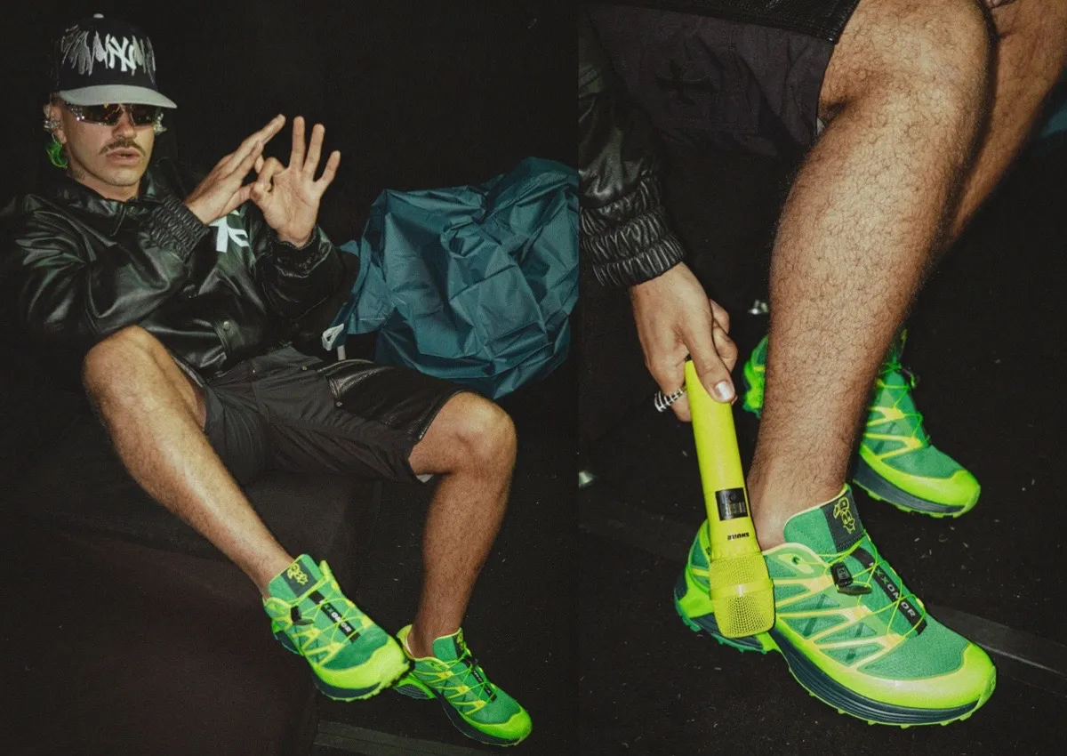 Feid Debuts Salomon XT-Pathway Collab