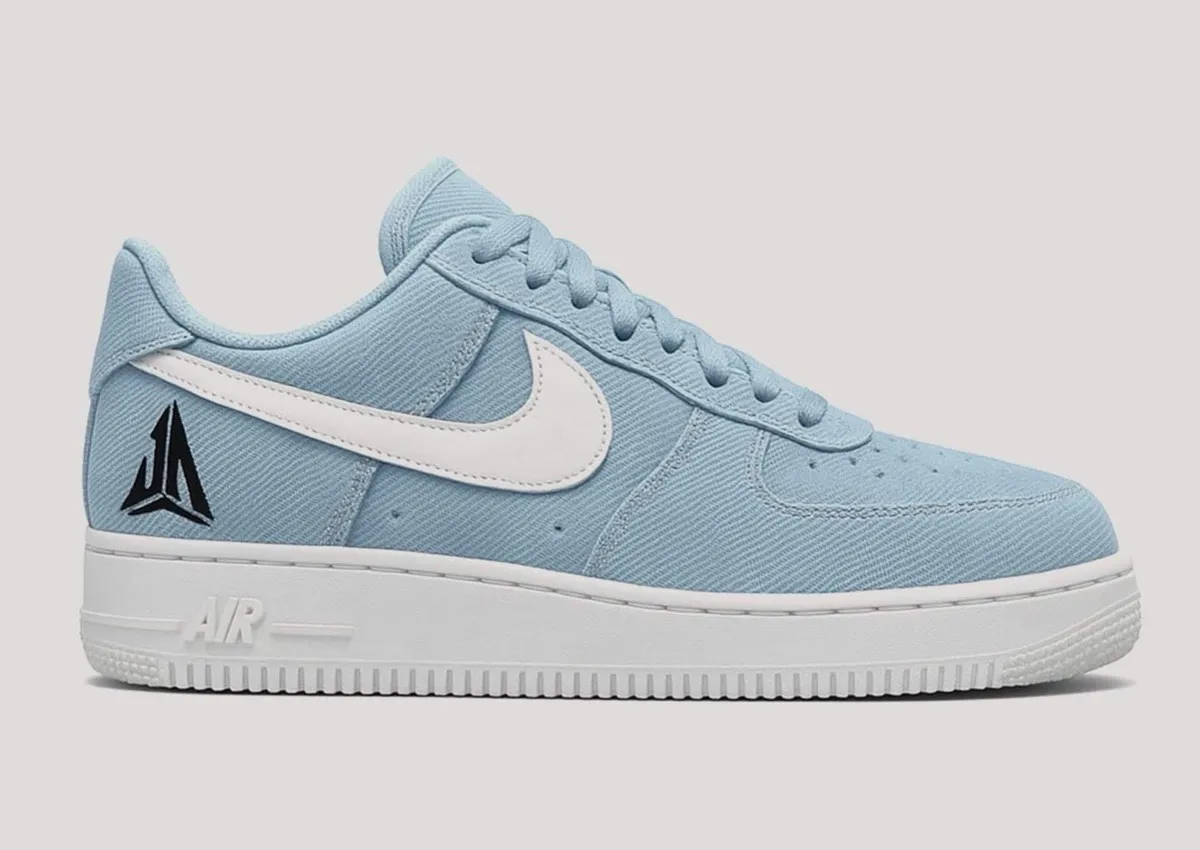 Ja Morant x Nike Air Force 1 Low Denim “Light Armory Blue” Releases April 10th