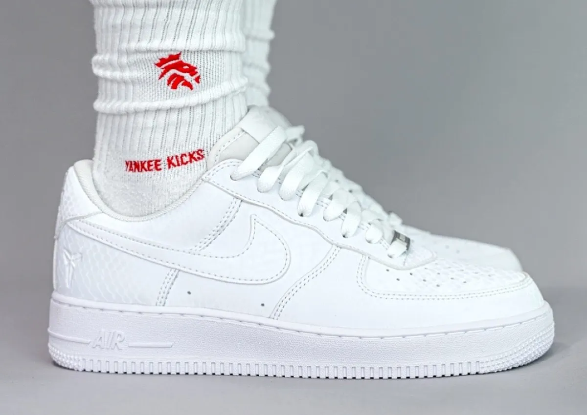 Kobe Bryant x Nike Air Force 1 Low “Triple White” Releases July 1st
