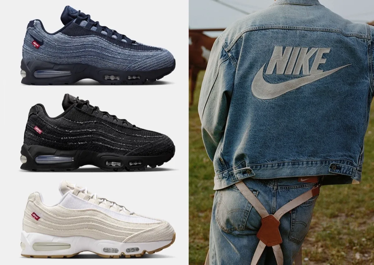 Levi's × Nike Air Max 95 OG \"Denim Black Levi's x Nike Air Max 95 OG 