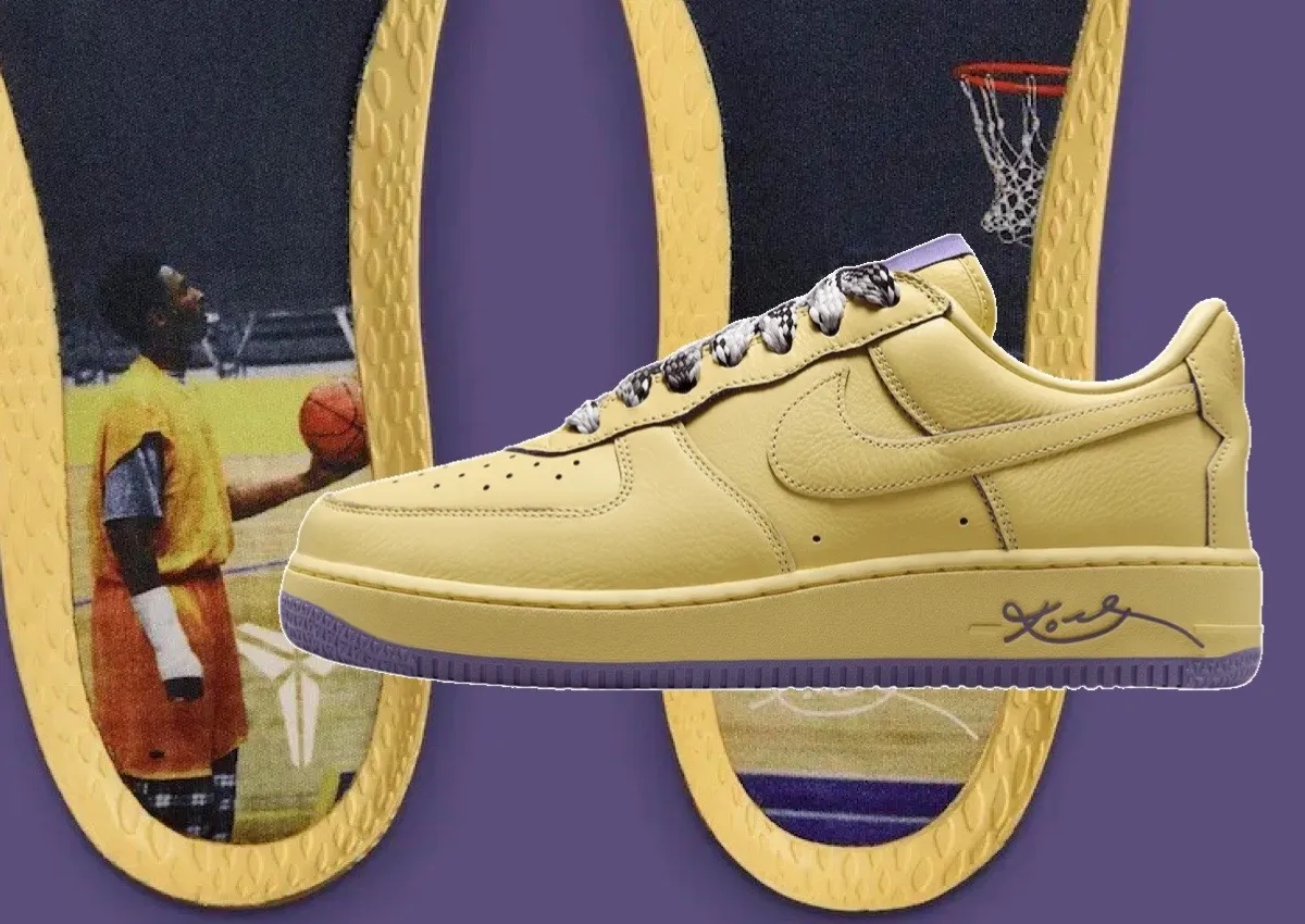 Kobe Bryant Nike Air Force 1 Low Protro Soft Yellow HV9408-700
