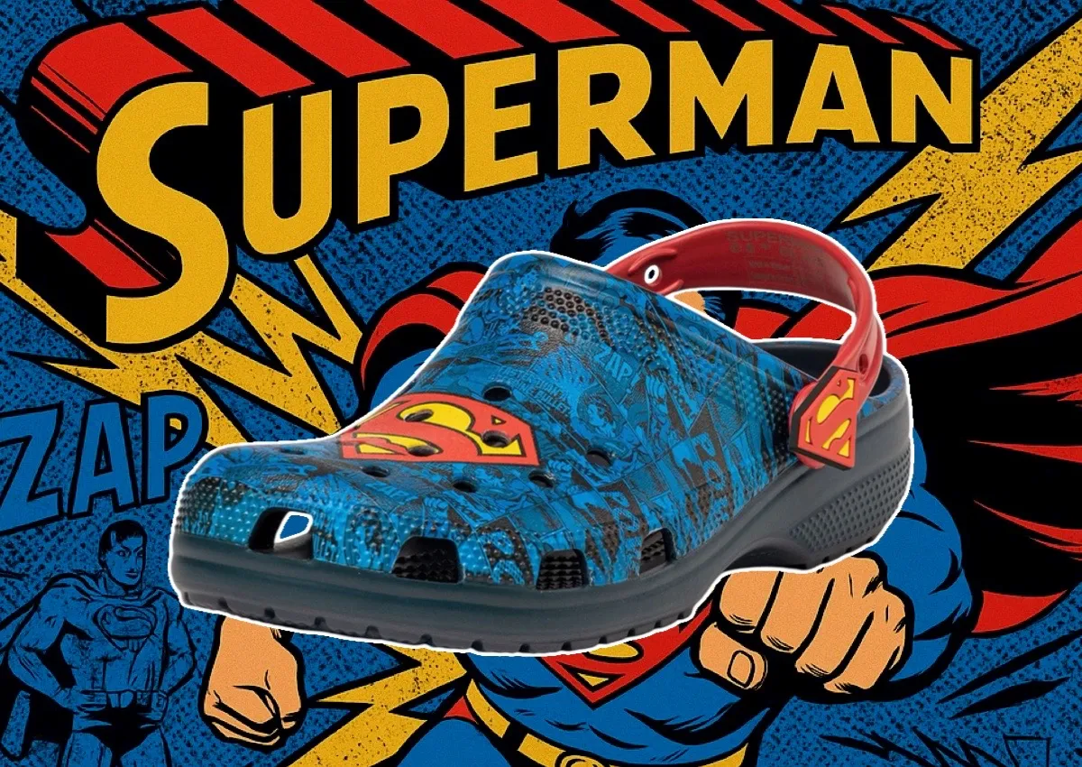 Superman x Crocs Classic Clog Releases June 2025